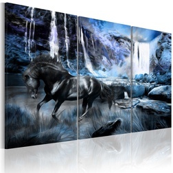 Kép - Waterfall in colour of sapphire