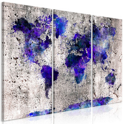 Kép - World Map: Ink Blots (3 Parts)
