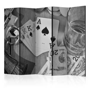 Paraván - Cards: black and white II [Room Dividers]