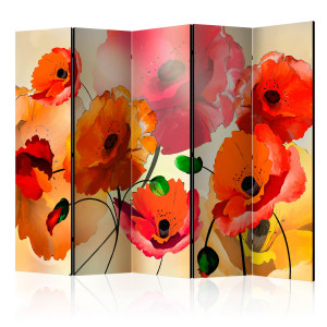 Paraván - Velvet Poppies II [Room Dividers]