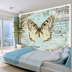 Fotótapéta - Postcard with butterfly