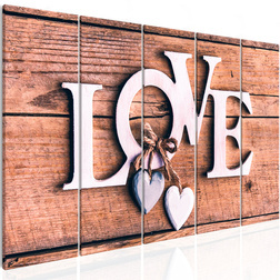 Kép - Wooden Letters (5 Parts) Narrow