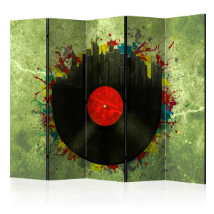 Paraván - Colorful melodies of the city II [Room Dividers]