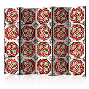 Paraván - Dance of Red Line II [Room Dividers]