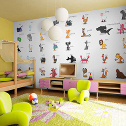 XXL Fotótapéta - Learning by playing (animals)