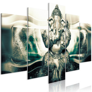 Kép - Buddha Style (5 Parts) Green Wide
