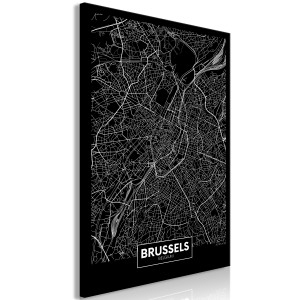 Kép - Dark Map of Brussels (1 Part) Vertical