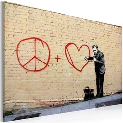 Kép - Peace and love doctor (Banksy)
