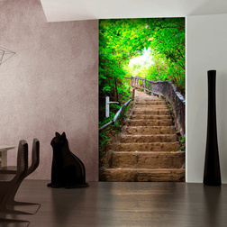 Fotótapéta ajtóra - Photo wallpaper – Stairs from nature I