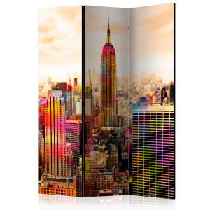 Paraván - Colors of New York City III [Room Dividers]