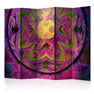 Paraván - Mandala: Pink Expression II [Room Dividers]