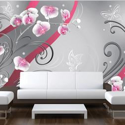 Fotótapéta - Pink orchids - variation