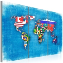 Kép - Flags of the World - triptych