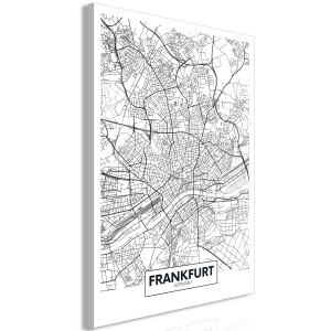 Kép - Map of Frankfurt (1 Part) Vertical