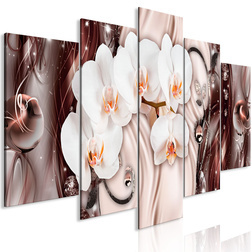 Kép - Orchid Waterfall (5 Parts) Wide Pink
