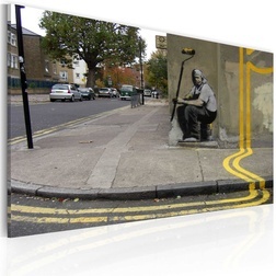 Kép - Yellow flower (Banksy)