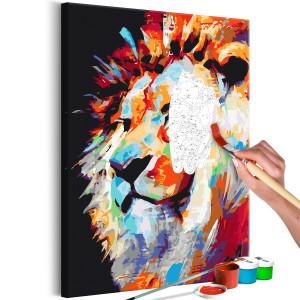 Kifestő - Portrait of a Colourful Lion