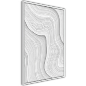 Plakát - Snow Contour Lines