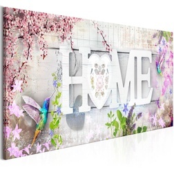 Kép - Home and Hummingbirds (1 Part) Pink Narrow