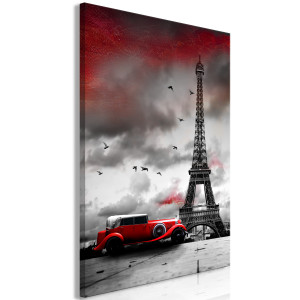 Kép - Red Car in Paris (1 Part) Vertical