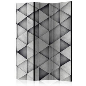 Paraván - Grey Triangles [Room Dividers]