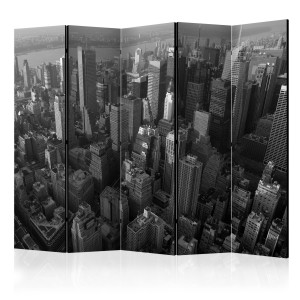 Paraván - New York: skyscrapers (bird's eye view) II [Room Dividers]
