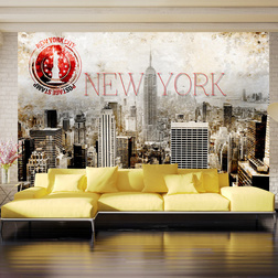 Fotótapéta - New York - POST AGE STAMP