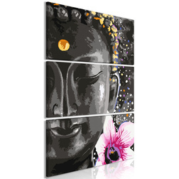 Kép - Buddha and Flower (3 Parts) Vertical