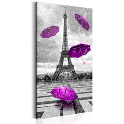 Kép - Paris: Purple Umbrellas