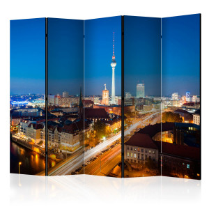 Paraván - Berlin by night II [Room Dividers]