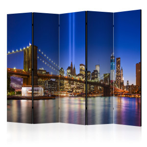 Paraván - Blue New York II [Room Dividers]