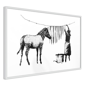 Plakát - Banksy: Washing Zebra Stripes