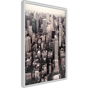 Plakát - New York from a Bird's Eye View