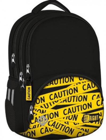 Ghiozdan Scolar 4 Compartimente St.Right - Caution BP07