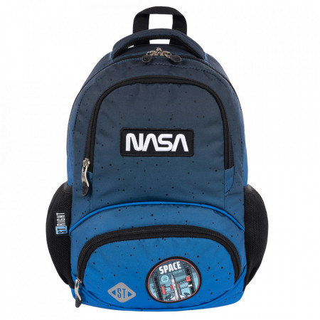 Ghiozdan Prescolari si Excursii, 3 Compartimente, Ergonomic, Impermeabil, Colectia St.Right - Space Moon BP71, 38x26.5x16cm
