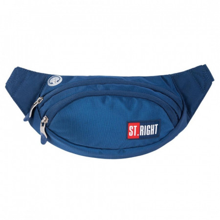 Borseta Brau Rigida, 2 Compartimente, St.Majewski, Impermeabila, Reglabil Intre 86 - 128 cm, St.Majewski, Colectia St.Right - Navy Blue WB02, 30x14.5x7cm