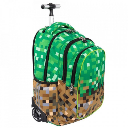 Ghiozdan Tip Troler, St.Right, Roti de Silicon, Impermeabil, Colectia PX, TB01, 44x32x25cm