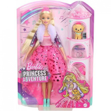 Set de joaca Barbie - Princess Adventure, cu accesorii