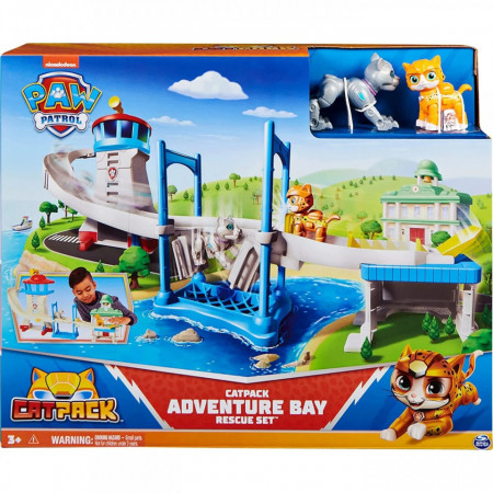 Set de Joaca Paw Patrol, Adventure Bay cu Pisica Salbatica, 5piese