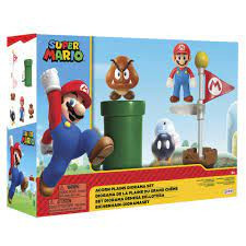 Set de joaca Super Mario - Acorn Plains, cu figurina, 6 cm