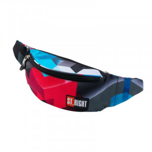 Borseta Brau 2 Fermoare, St.Majewski, Gama St.Right 3D Red Blocks WB01