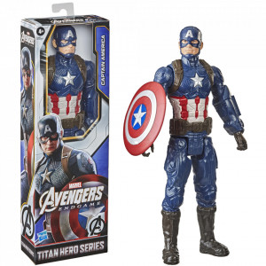 Figurina Marvel Avengers Titan Hero Captain America, 30cm