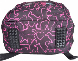 Ghiozdan Prescolari 3 Compartimente, St.Majewski, Maner si Spate Ergonomic, Impermeabil, Elemente Reflectorizante, Colectia St.Right - Lovely Pets BP26, 39x27x17cm