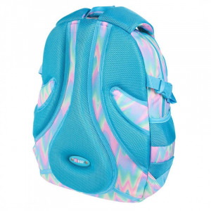 Ghiozdan Scolar 4 Compartimente, St.Majewski, Maner si Spate Ergonomic, Impermeabil, Elemente Reflectorizante, Colectia St.Right - BUBBLE GUM BP01, 43x32x21cm