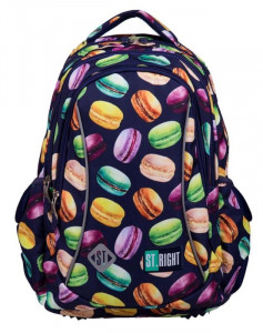 Ghiozdan Scolari si Prescolari 3 Compartimente St.Right - Macarons BP26