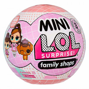 Set cu 3 papusi L.O.L. Surprise! Mini Family Shops S3 diverse modele