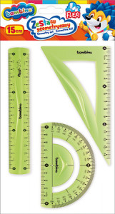 Set Geometrie Flexibil, Bambino, 3 Piese 15cm