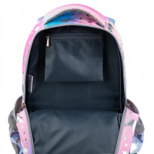 Ghiozdan Prescolari 3 Compartimente, St.Majewski, Maner si Spate Ergonomic, Impermeabil, Elemente Reflectorizante, Colectia St.Right - Ombre Unicorns BP26, 39x27x17cm