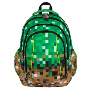 Ghiozdan Scolar 4 Compartimente, St.Majewski, Ergonomic, Impermeabil, Colectia St.Right - PX BP04 43x32x20cm