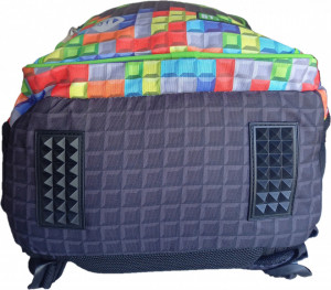 Ghiozdan Scolar 4 Compartimente, St.Majewski, Maner si Spate Ergonomic, Impermeabil, Elemente Reflectorizante, Colectia St.Right - Xd Blocks BP58, 40x28x18cm